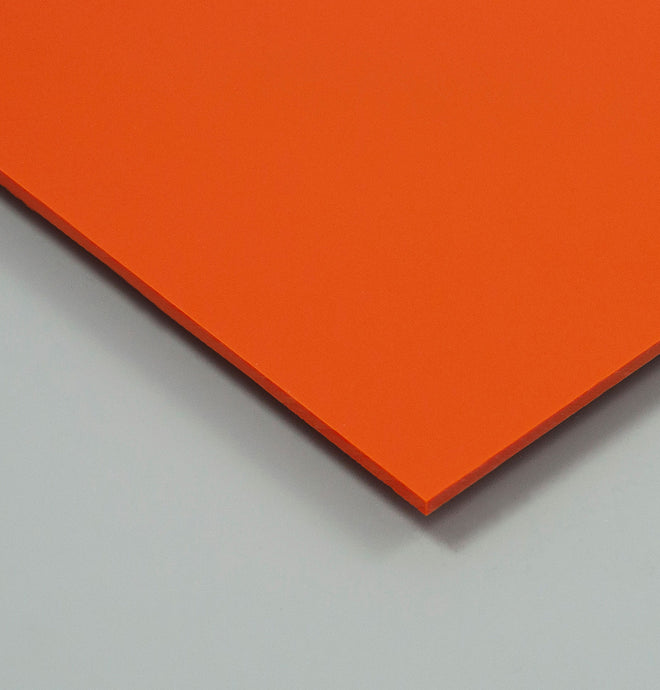 Orange coloured Gloss PVC Wall Cladding