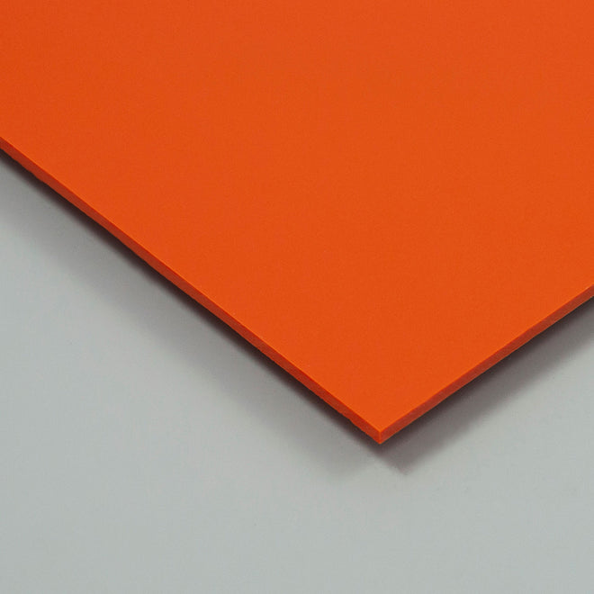 Orange coloured Gloss PVC Wall Cladding